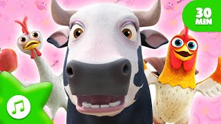 30 Minutes Lola the Cow la la la and More Nursery Rhymes amp for Kids  Zenon The Farmer [upl. by Coletta726]