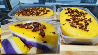 SAPIN SAPIN PINOY KAKANIN GLUTINOUS RICE FLOUR RECIPE [upl. by Luemas]