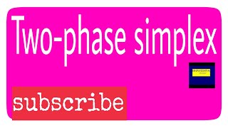 Twophase simplex method in telugu Twophase method in operations research Bhavishya the future [upl. by Barn]