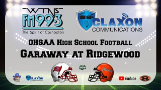 Garaway at Ridgewood  OHSAA Football from FM 993 WTNS [upl. by Sumahs]