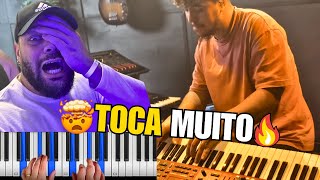 Reagindo ao FILIPE MARTINS  Na Unção de Deus  Piano Tutorial [upl. by Nedyrb]