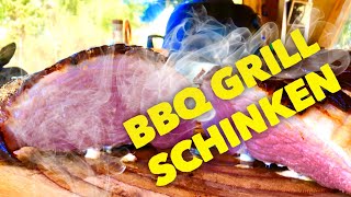 BBQ KRUSTENSCHINKEN mit Honig vom Grill  Klaus grillt [upl. by Adnoel]