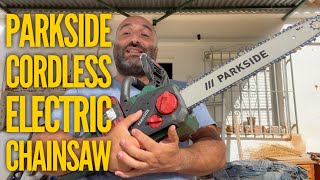 Lidl Parkside Cordless Electric Chainsaw Are Battery Powered Chainsaws Usable [upl. by Zetram]