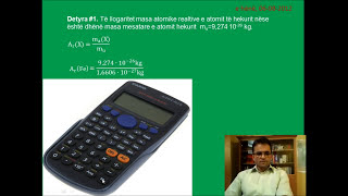 DETYRA NGA KIMIA Detyra1 Llogaritja e masës atomike relative [upl. by Zola579]