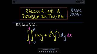 ❖ Calculating a Double Integral ❖ [upl. by Ardnued]