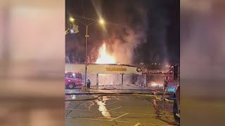 Multiple businesses damaged after Latrobe shopping plaza catches fire [upl. by Eisnyl]