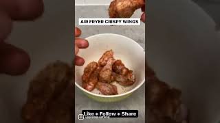 Crispy Air Fryer Chicken Wings in Minutes with NO Oil [upl. by Nauqes]