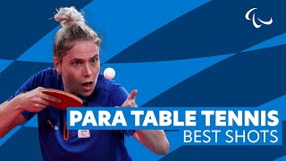 🏓 World Table Tennis Day Best Shots Compilation  Paralympic Games [upl. by Hnacogn]