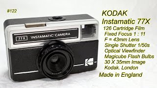 KODAK Instamatic 77X 1977 [upl. by August]