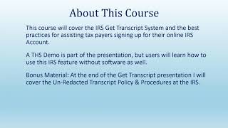 Download Taxpayers IRS Transcripts Instantly Without a 2848 8821 [upl. by Archer339]