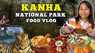 Kanha National Park Food Vlog Tiger Safari Baiga Tribe amp more [upl. by Arraes]