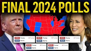 The SHOCKING 2024 Election Map Based On FINAL Polling Averages [upl. by Alisa]