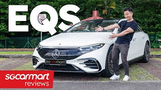 2022 MercedesBenz EQS 450 AMG Line 1078 kWh  Sgcarmart Reviews [upl. by Slen]