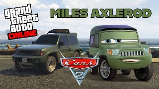 GTA 5 Online How To Make Miles Axlerod From Disney Pixar Cars 2 [upl. by Lodhia]