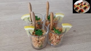 Verrines de taboulé au citron  APERITIF DINATOIRE  LA BOITE A RECETTES [upl. by Gaylene911]