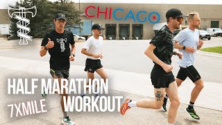 TME HALF MARATHON WORKOUT  Chicago Half Prep [upl. by Amir]