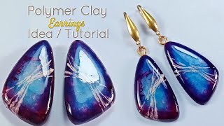 Basic Shading Polymer Clay Earrings Tutorial for Beginners  LoviCraft [upl. by Nosretep]