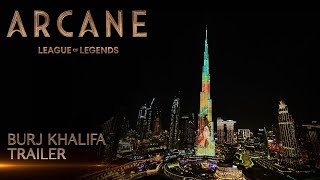 Arcane Lighting Up the Dubai Skyline  Burj Khalifa Video [upl. by Dorcia]