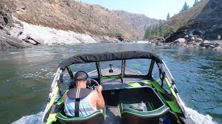 Salmon River Jet Boating Adventure In Idaho [upl. by Rexanne]