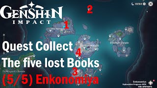 Collect The Five Lost Books 55  Genshin Impact [upl. by Prince]