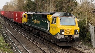 Class 70  70016  Freightliner  St Cross  081223 [upl. by Bock]