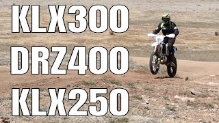 Best do it all dirtbike dualsport What do you think DRZ400 vs KLX250 vs 2020 KLX300R [upl. by Ettevroc87]