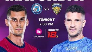 Jamshedpur Fc vs Chennaiyin Fc live [upl. by Nylirac]