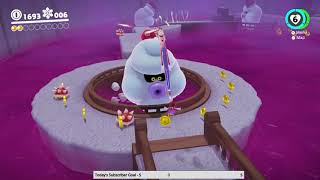 Super Mario Odyssey  Snow Kingdom Moon 9 Atop a Blustery Arch 🌙 [upl. by Irra]