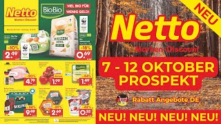 NETTO MARKEN DİSCOUNT Neuer Werbung Wochenprospekt  Rabatt Angebote DE  7  12 Oktober Prospekt [upl. by Hewitt]