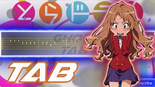 Toradora Opening 1  PURE PAREDO Guitar Tab 譜 Tutorial [upl. by Aerised366]