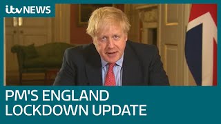 Watch Boris Johnsons lockdown speech in full  ITV News [upl. by Durtschi]