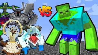 MUTANT ZOMBIE Vs Mowzies Mobs in Minecraft [upl. by Alyad]