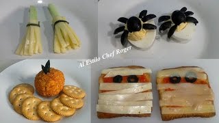 Ideas para halloween BOTANAS SALADAS PARA HALLOWEEN Receta  401 [upl. by Son]