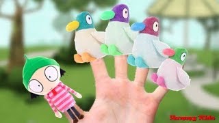 Finger Family Sarah and Duck Toy Daddy Finger Sarah amp Duck Nursery Rhymes [upl. by Viridis]