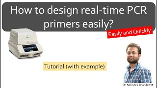 How to design primers for realtime PCR qPCR for gene expression Easily and quickly PrimerQuest [upl. by Atiluj249]