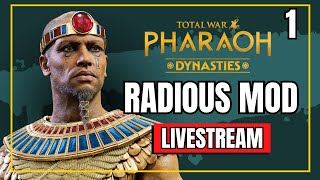 🪲 Total War Pharaoh Dynasties RADIOUS Mod 🪲 Ultimate Game Overhaul Campaign Overview and Review [upl. by Aliuqahs]