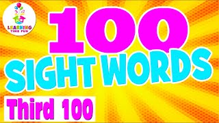 100 SIGHT WORDS for KIDS 100 Fry Words List  Sight Words Learning Video for Children [upl. by Crowe]