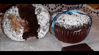 muffin al cacao con il cuore di cioccolato😋😋مافن بالكاكاو وقلب الشكلاط ياسلآ آ م على معشوق الصغار [upl. by Enirehtahc855]