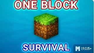 One block Minecraft survival series pt2 [upl. by Redla]