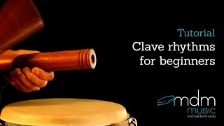 Clave rhythms for beginners Tutorial [upl. by Rothschild]