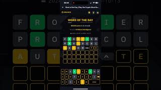 Binance WOTD  Word of the day for Theme Artificial Intelligence  Oct 7  Oct 13 Day 3 Letters 8 [upl. by Varipapa611]