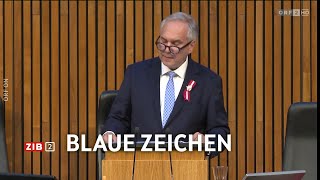 ZIB 2 vom 27102024 Nationalratspräsident setzt blaue Zeichen [upl. by Edak]