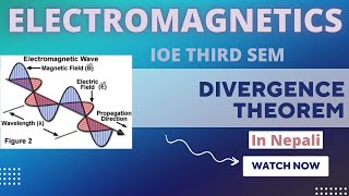 Physical significance of divergence Divergence theorem  ELECTROMANGNETICS IN NEPALI [upl. by Lalat]