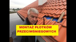 Płotki przeciwśniegowe na dachu [upl. by Ormond]