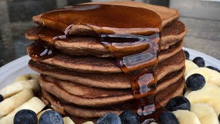 HEALTHY PROTEIN PANCAKES  Simple Easy Breakfast Ideas [upl. by Lingwood]