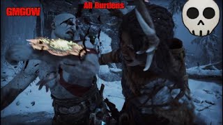 BURDENS of THE FALLEN☠️ MERCILESSLY DEFEATING THE HUNTRESS GMGOW All 9 Burdens godofwar kratos [upl. by Reginnej817]