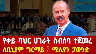 የቀይ ባህር ሀገራት ስብሰባ ተጀመረ ለቢኒያም ግርማይ ሁለት ሚሊየን ፓውንድ solomedia eritrea eritreanews asmara eritrean [upl. by Kathrine]