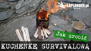 Jak zrobić kuchenkę survivalową z puszki [upl. by Inaffyt]