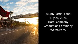 USMC MCRD Parris Island Hotel Company Graduation on July 26 2024 [upl. by Theobald494]