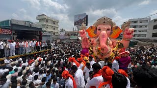 Badangpet Ganesh Laddu Auction 2024  Lord Ganesha visarjan  Badangpet Ganesh Shobhayatra 2024 [upl. by Sregor]